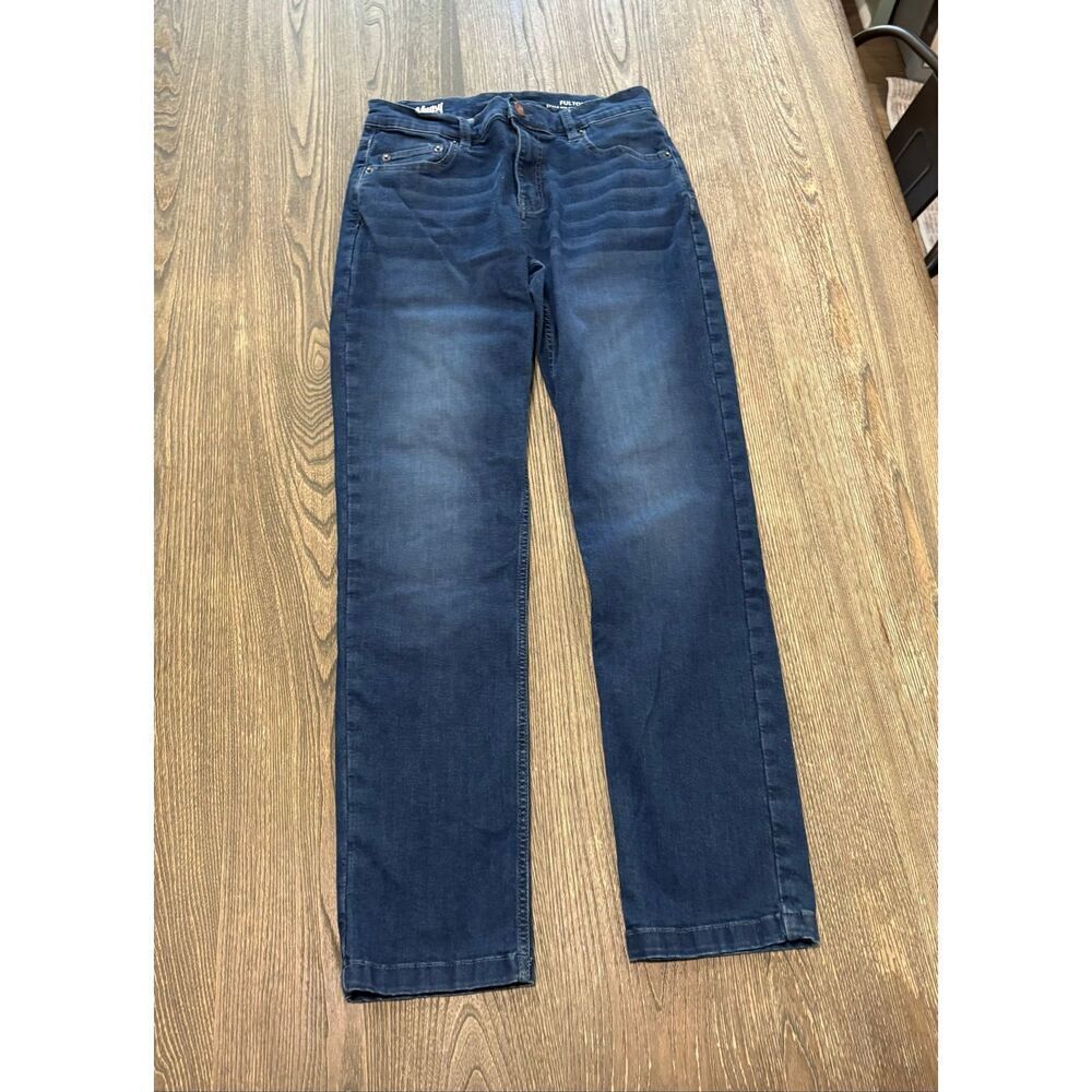 Mugsy Jeans Mens Fultons Classic Straight Leg Relaxed Fit Dark Blue Size 32x32